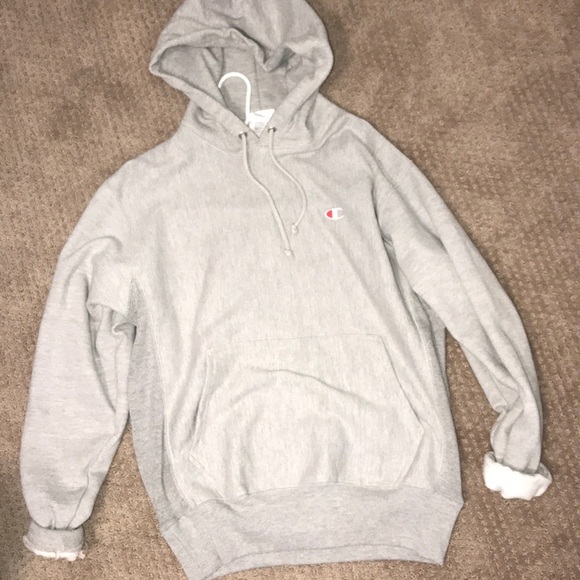 Champion Tops - gray champion hoodie
